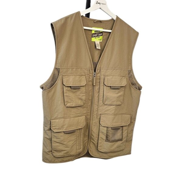 Eddie Bauer Ripstop Fishing, Hunting, Tactical, Utility Zip Up Vest Size L Tall - Picture 4 of 8